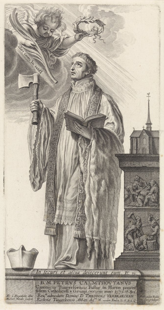 Petrus van Kalmthout ábrázolása alkotó: Michel Natalis