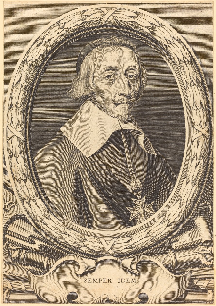 Armand Jean du Plessis, Richelieu bíboros alkotó: Michel Lasne