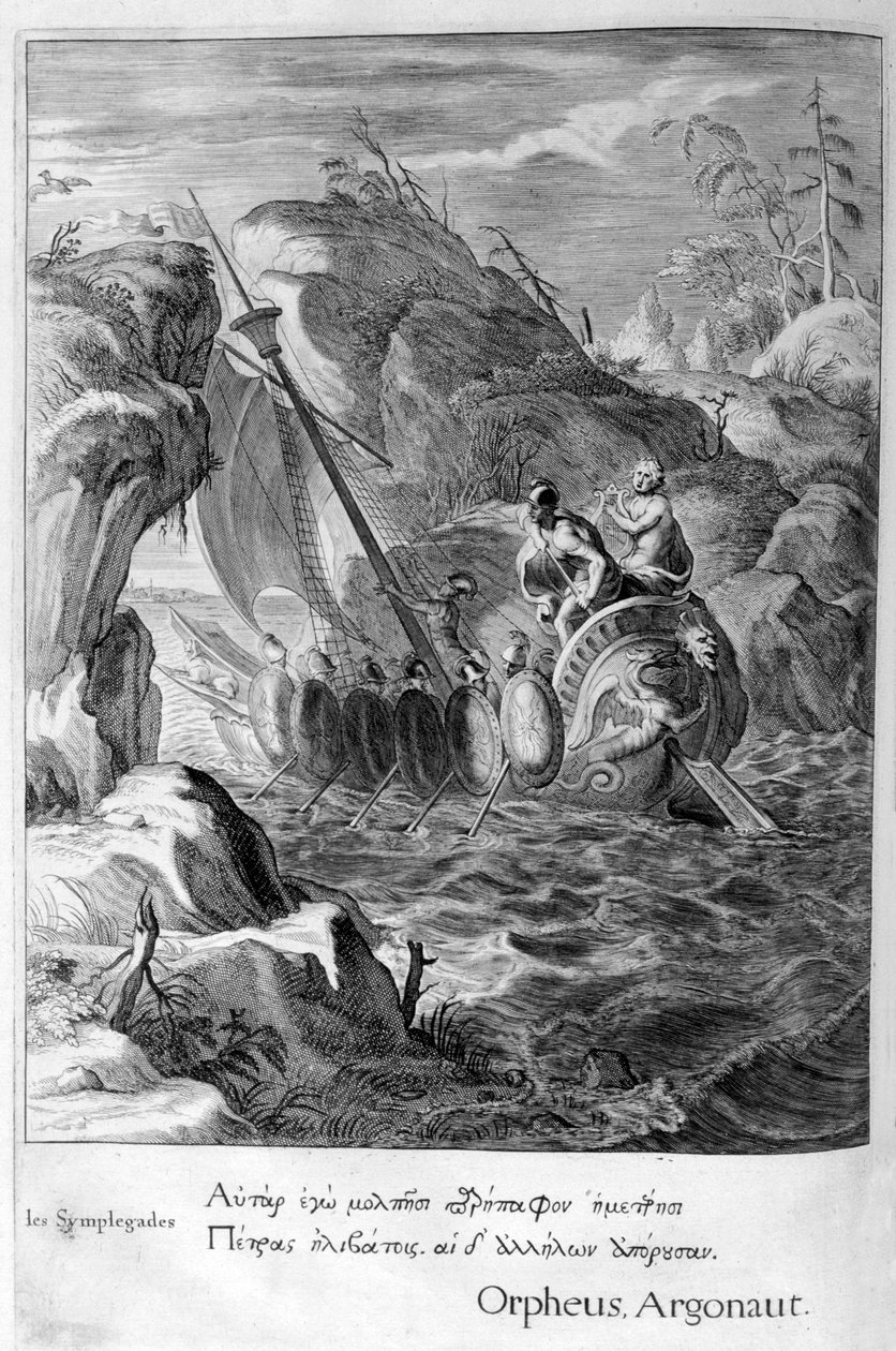 Az argonauták áthaladnak a Symplegades-on, 1655 alkotó: Michel de Marolles