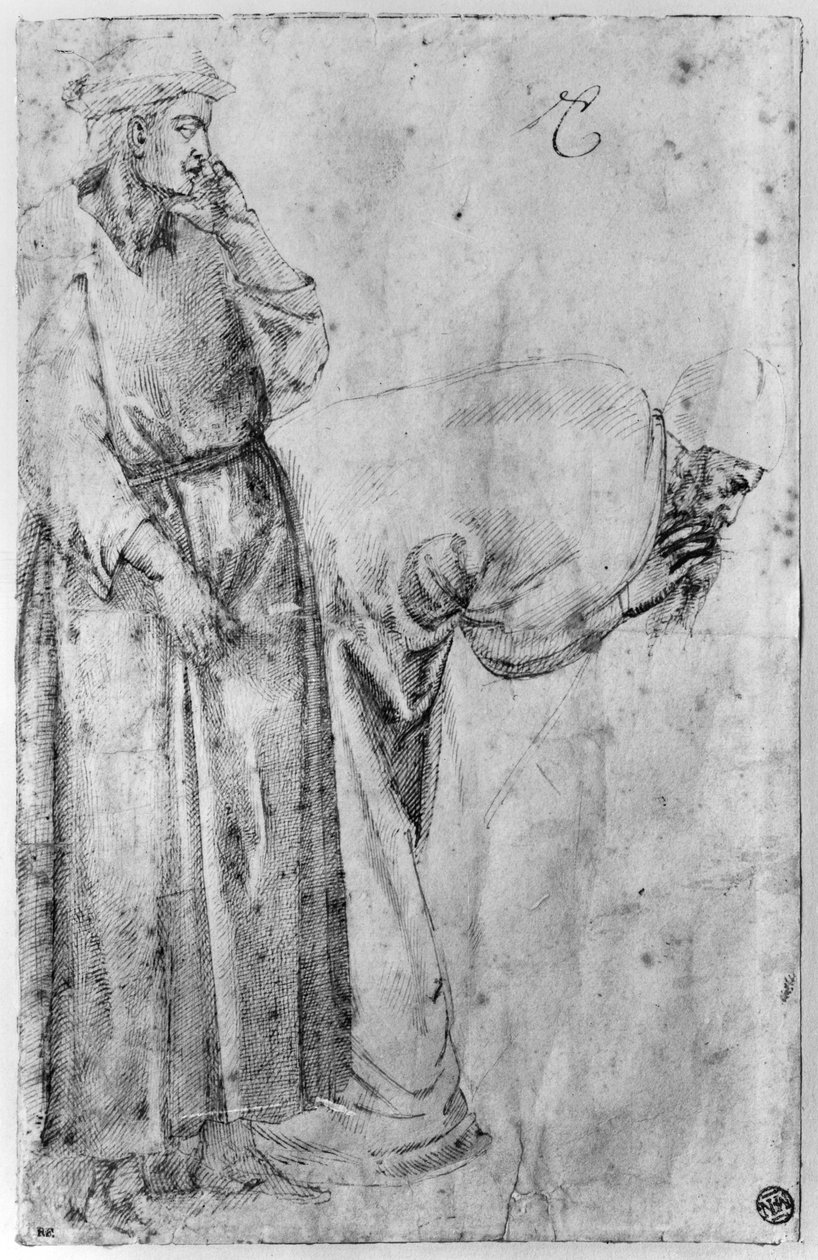 Két figura alkotó: Michelangelo Buonarroti