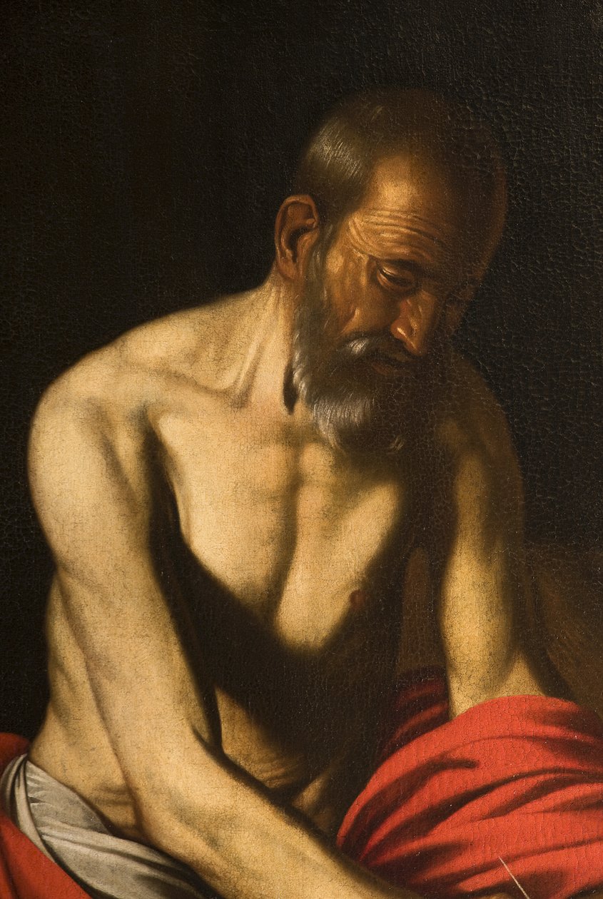 Szent Jeromos, 3496231, 1607 részlet alkotó: Michelangelo Merisi Caravaggio