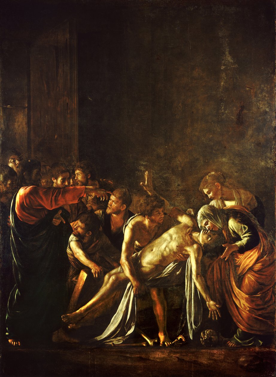 Lázár felemelése alkotó: Michelangelo Merisi Caravaggio