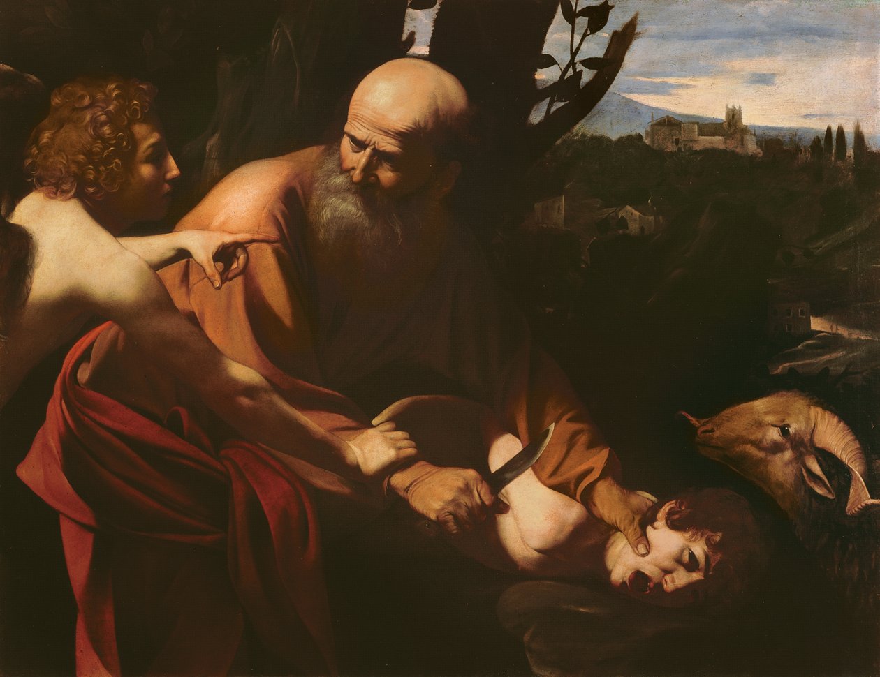 Izsák feláldozása, 1603 alkotó: Michelangelo Merisi Caravaggio