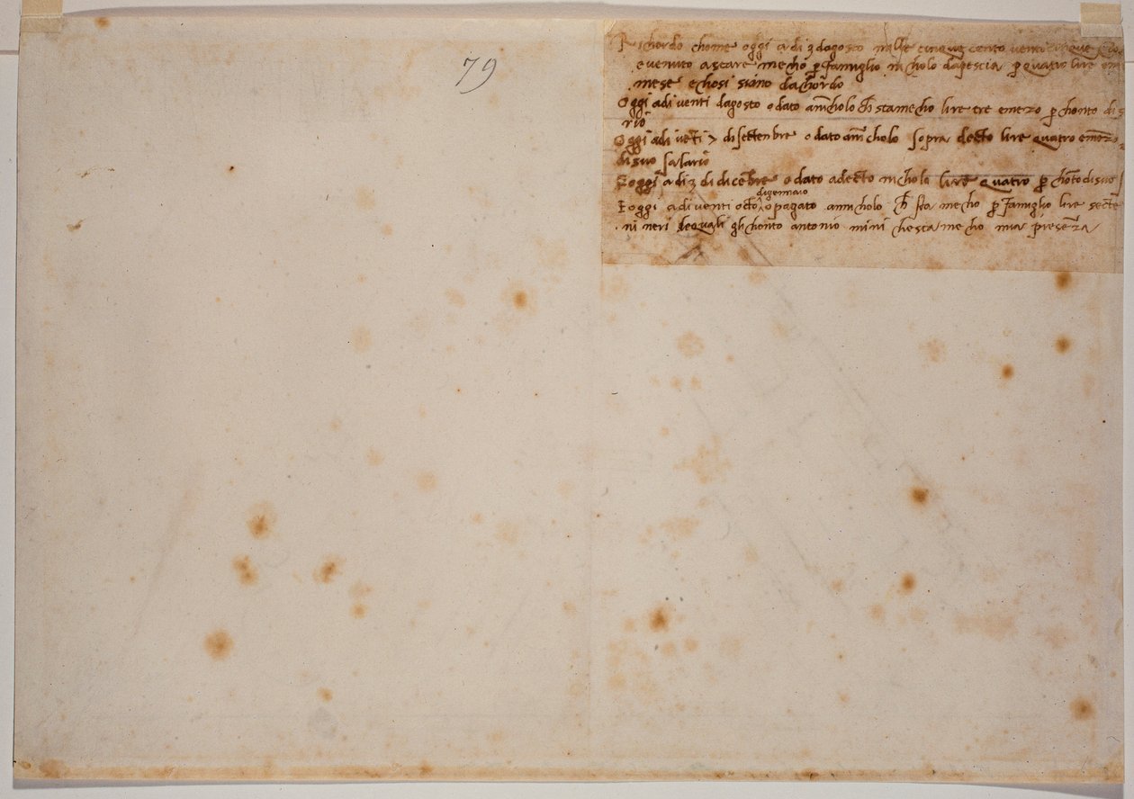 Autográf visszaemlékezések alkotó: Michelangelo Buonarroti