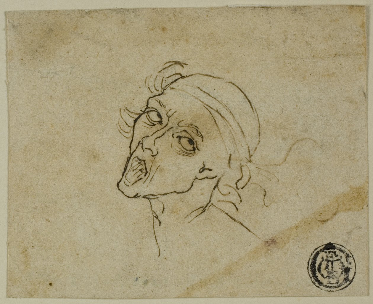 Férfi fej alkotó: Michelangelo Buonarroti