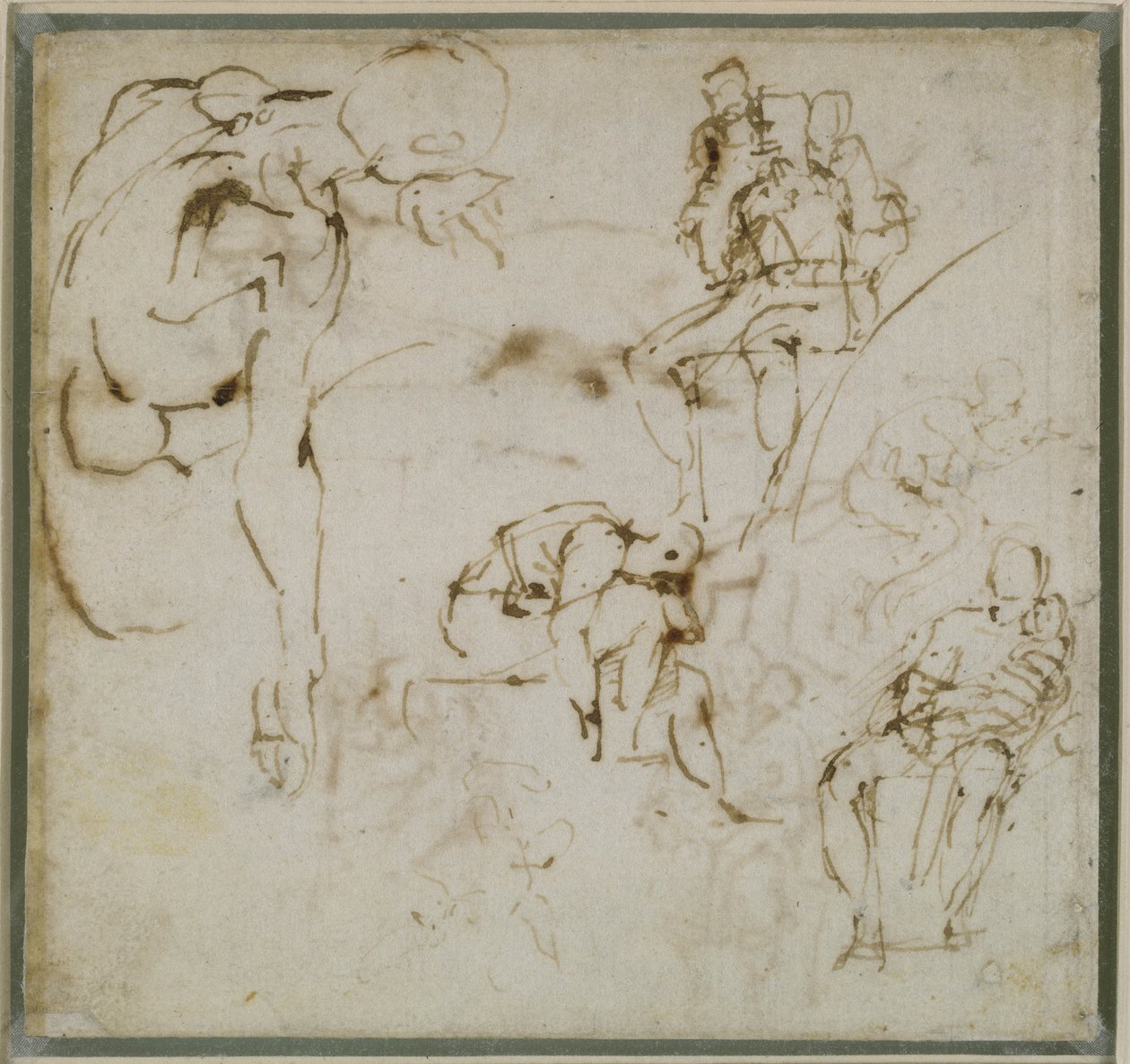 Study of Figures, 1511 körül alkotó: Michelangelo Buonarroti