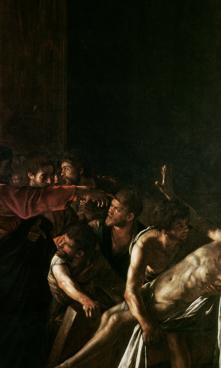 Lázár feltámadása (238777 részlet) alkotó: Michelangelo Merisi Caravaggio