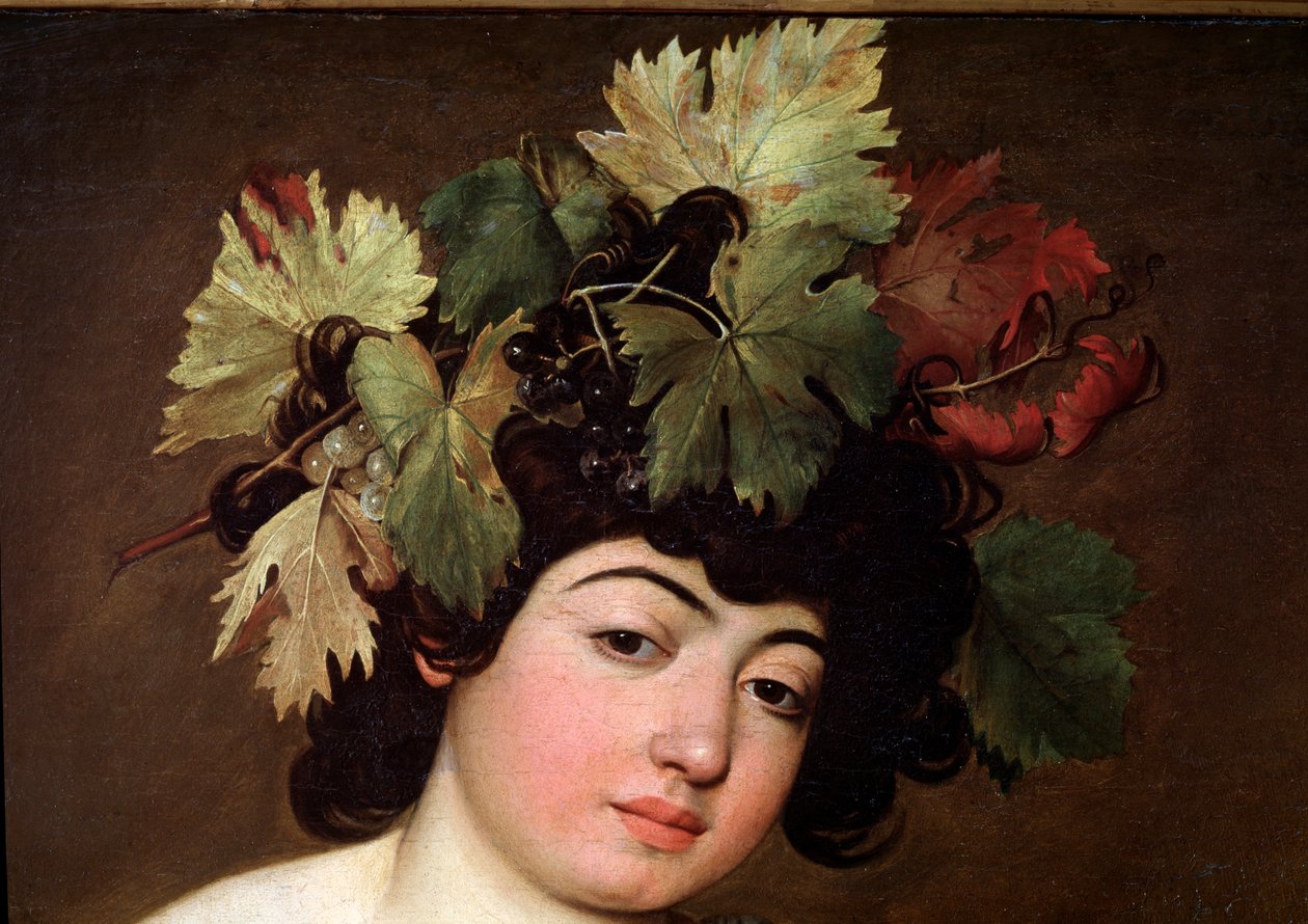 Bacchus. Részlet (Festmény alkotó: Michelangelo Merisi da Caravaggio