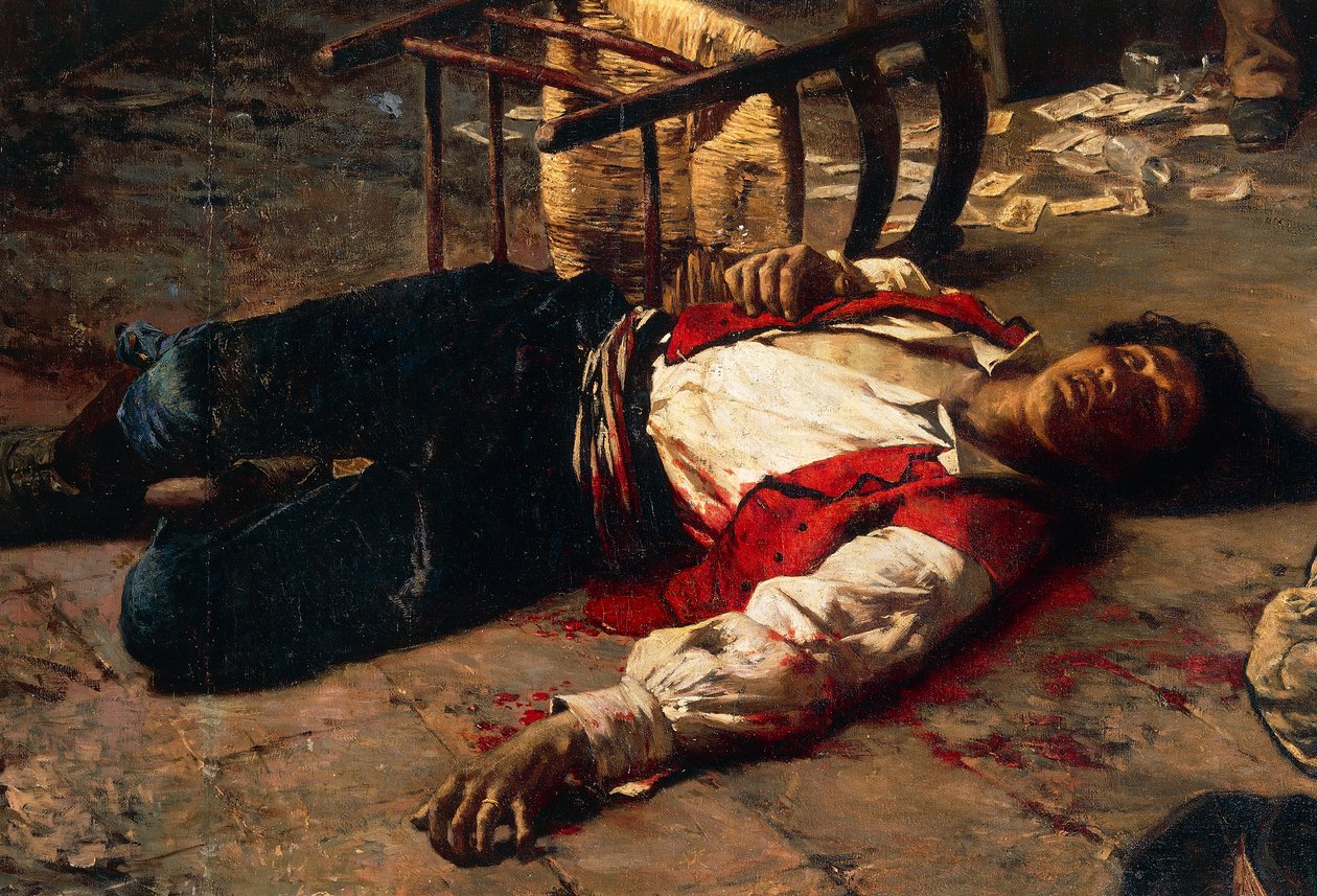 Megsebesült a földön alkotó: Michele Cammarano