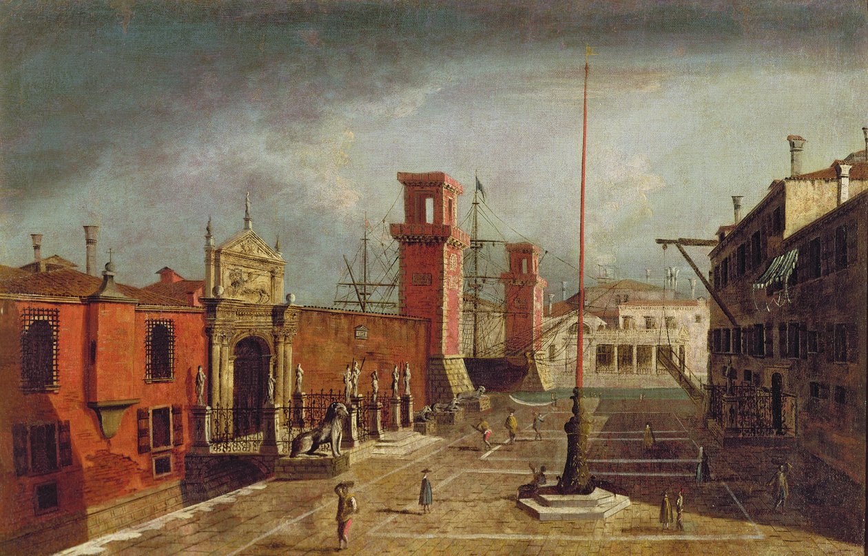Az Arsenale, Velence alkotó: Michele Marieschi