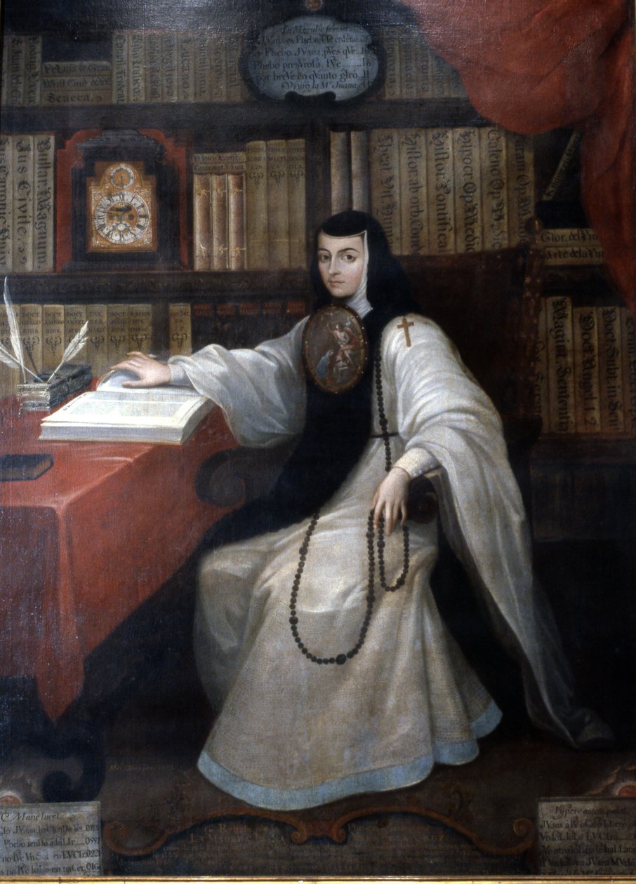 Sor Juana Ines de la Cruz portréja, 1750 alkotó: Miguel Cabrera