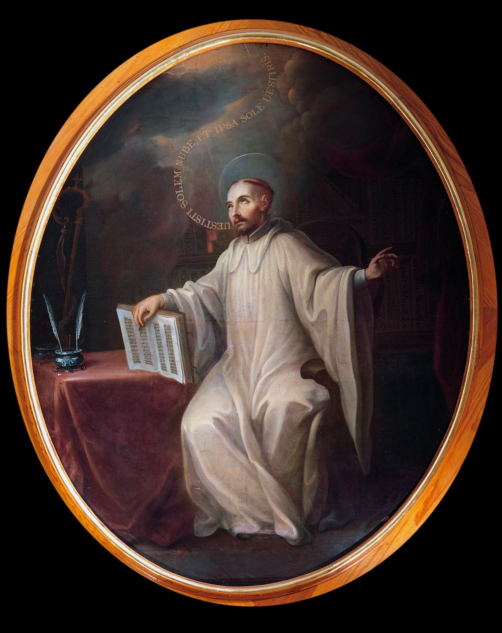 Clairvaux-i Szent Bernát (1090-1153) ábrázolása alkotó: Miguel Cabrera