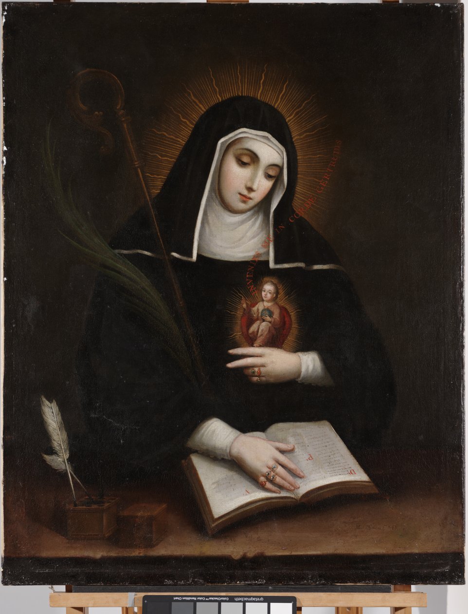 Szent Gertrud (Santa Gertrude) alkotó: Miguel Cabrera