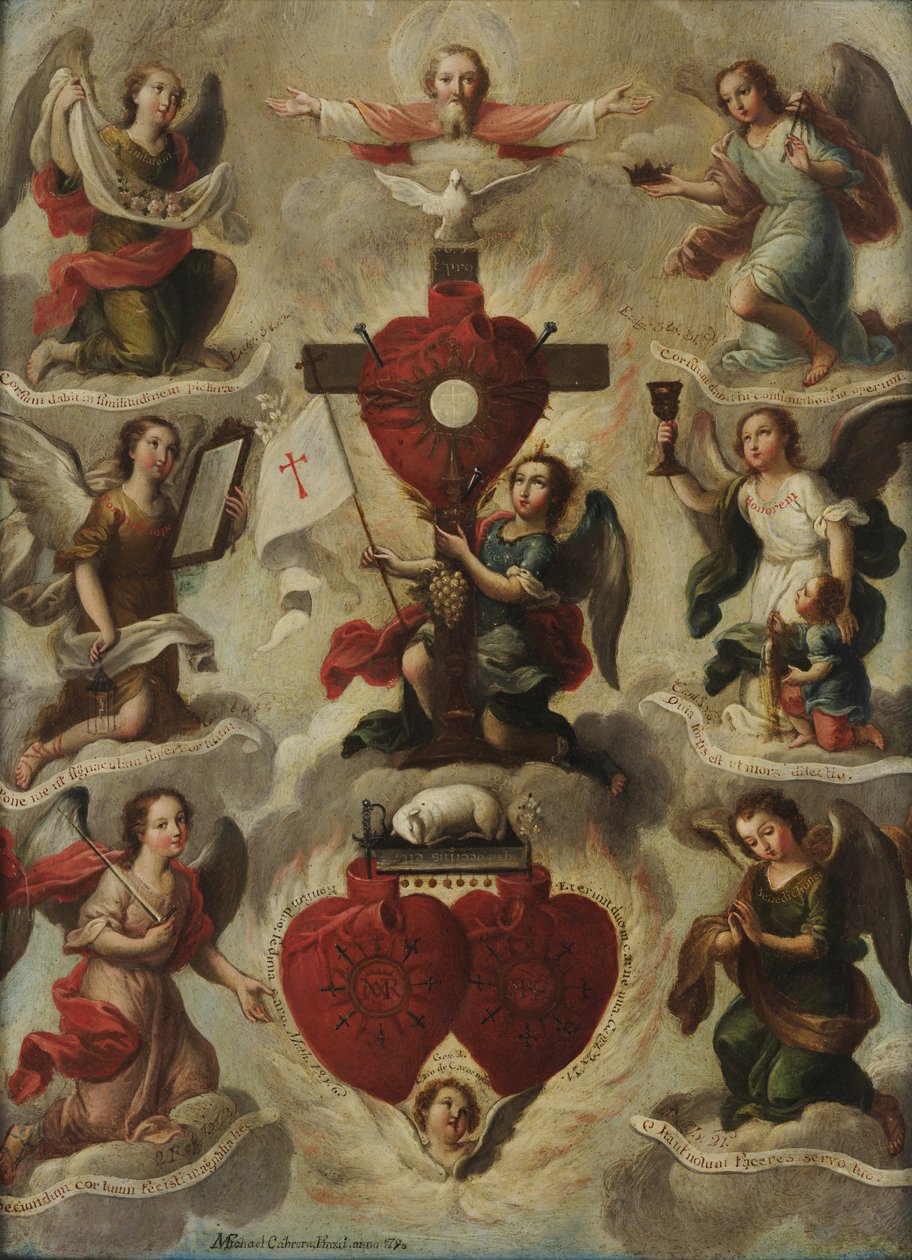 English: Allegory of the Holy Eucharist (Az Eucharisztia allegóriája) alkotó: Miguel Cabrera