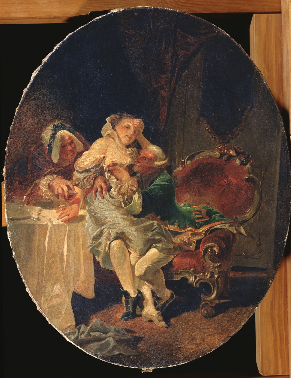 A csábító, 1891 alkotó: Mihaly von Zichy