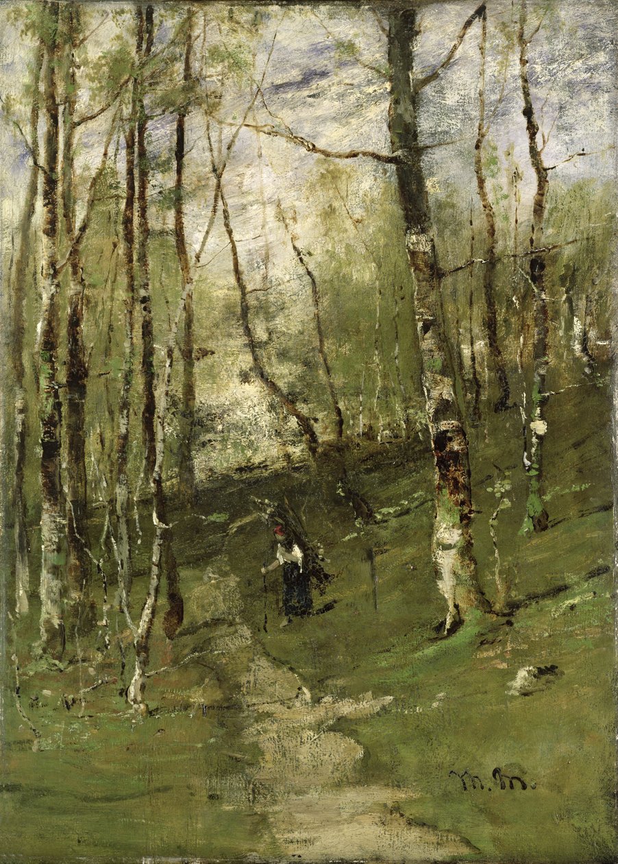A Barbizon Woodsban 1875-ben alkotó: Mihály Munkácsy