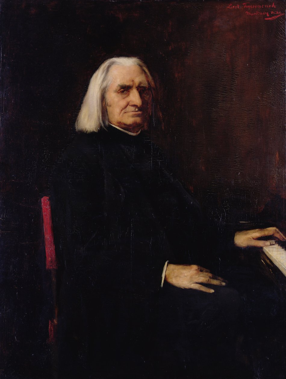 Portrait of Franz Liszt (1811-86) 1886 alkotó: Mihály Munkácsy