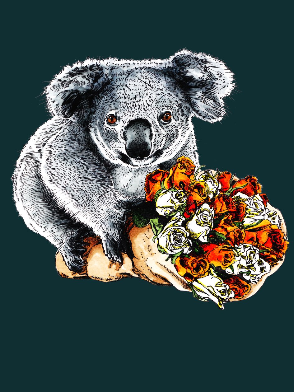 Köszönet Koala a Deep Cyan, 2020-ban alkotó: Mike Davis