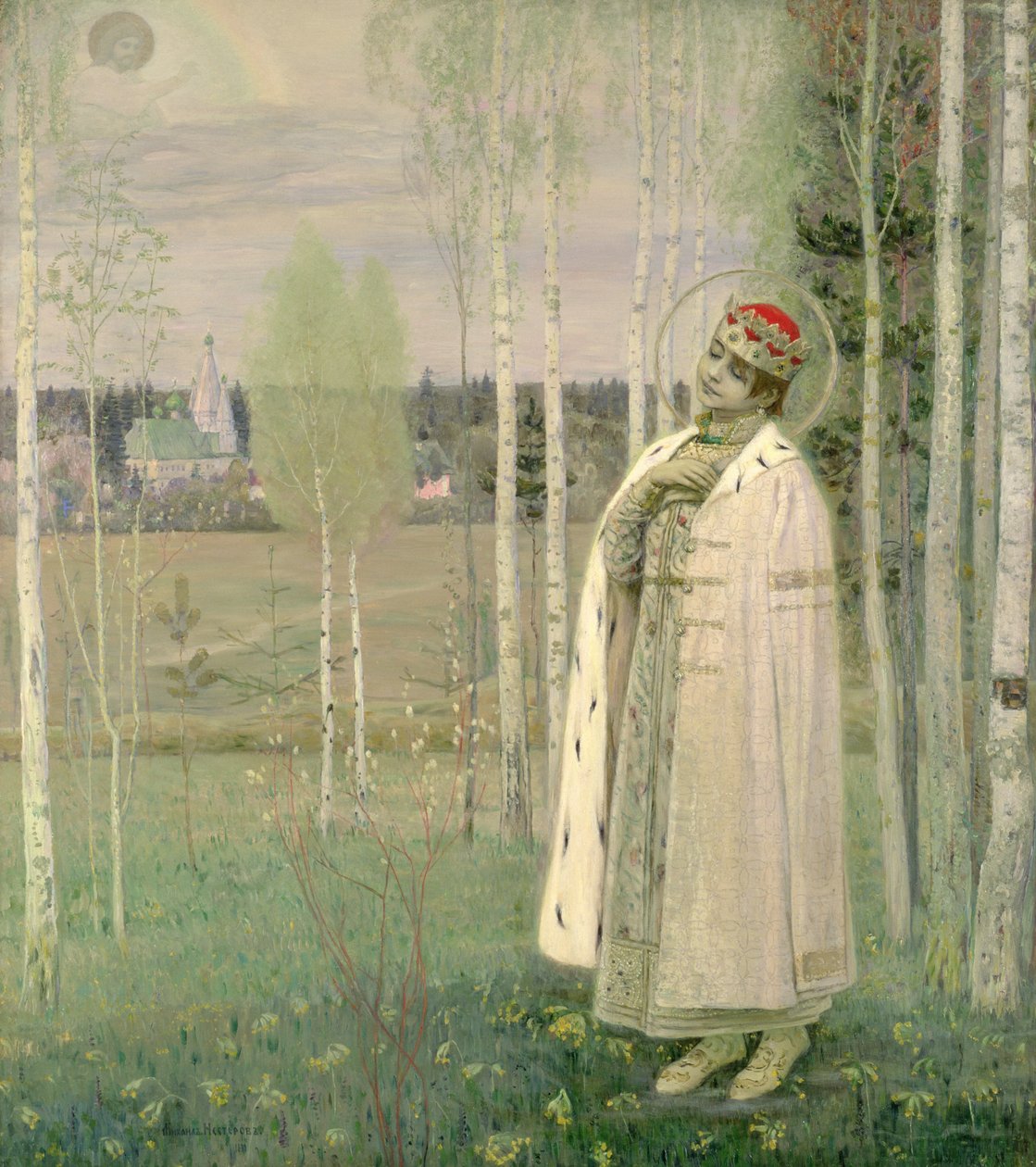 Dimitrij cárevics, a meggyilkolt Nyikolaj cár fia alkotó: Mikhail Vasilievich Nesterov