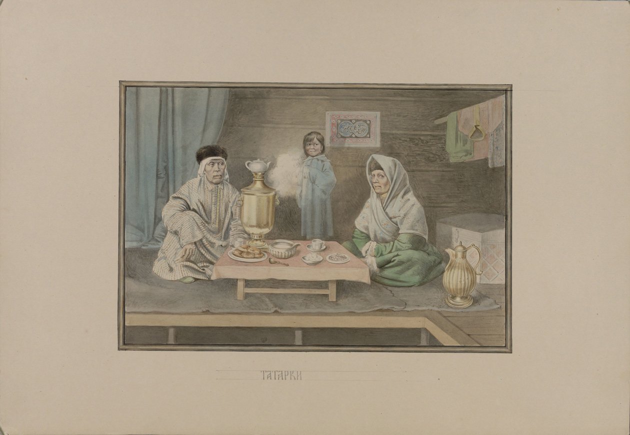 Tatár nők, 1862. alkotó: Mikhail Stepanovich Znamensky
