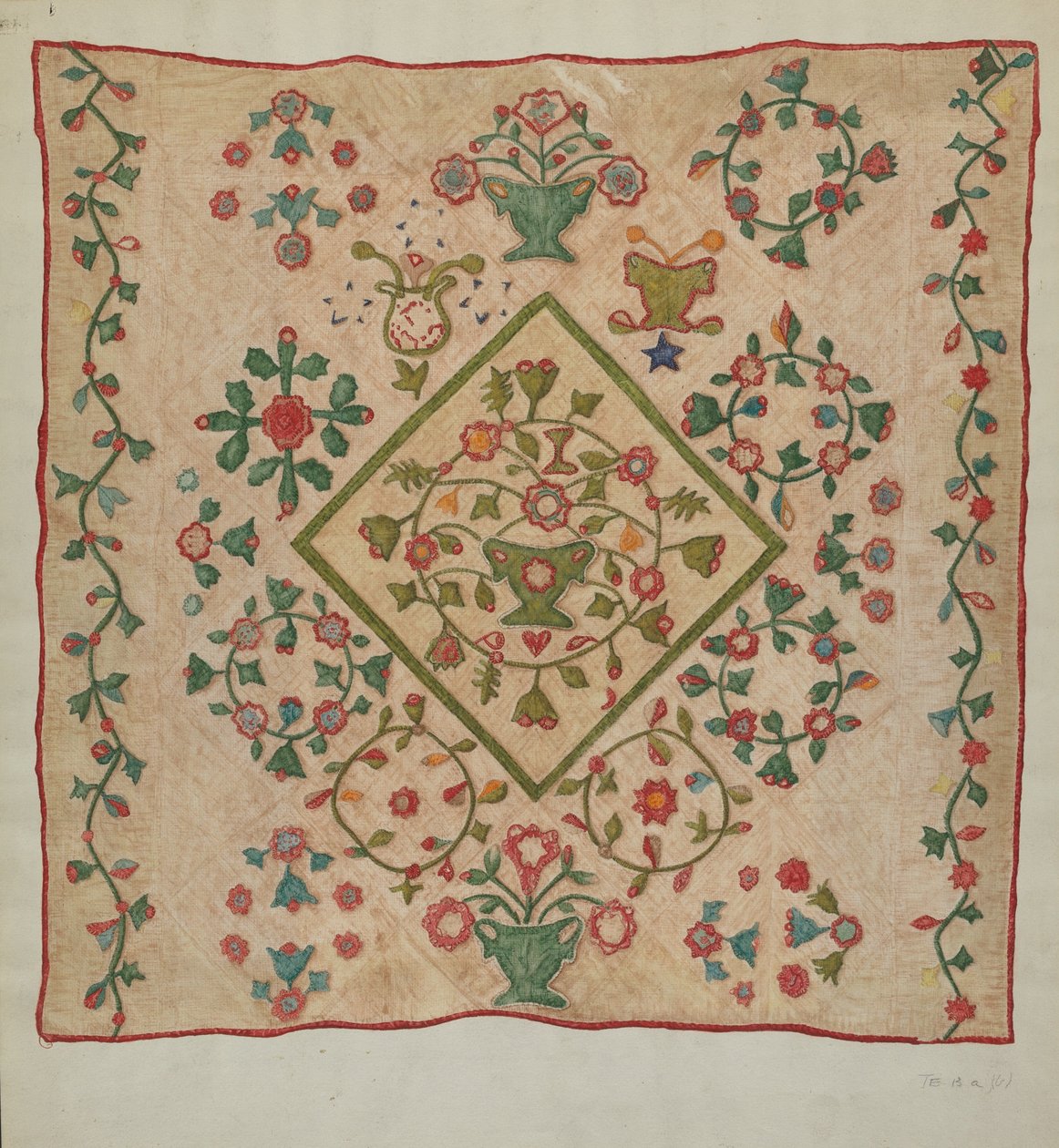 Paplantartó alkotó: Mildred E. Bent
