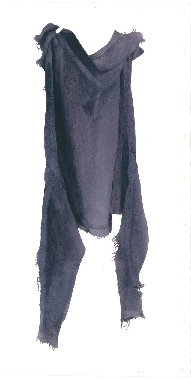 Molyfalta Guernsey, bal oldal, 2003 (wc papíron) alkotó: Miles Contemporary Artist Thistlethwaite