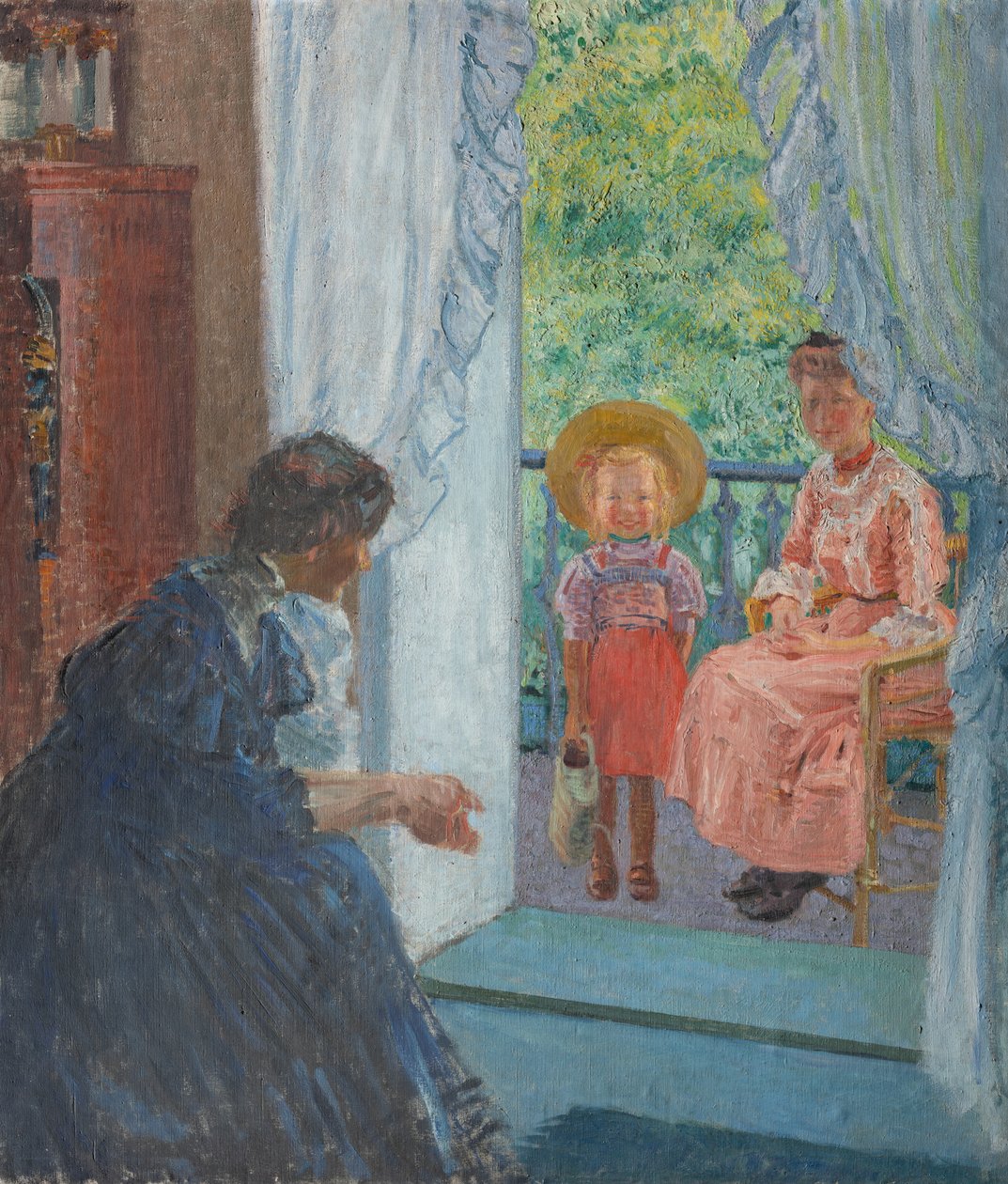 Erkély, 1908 alkotó: Milos Jiranek
