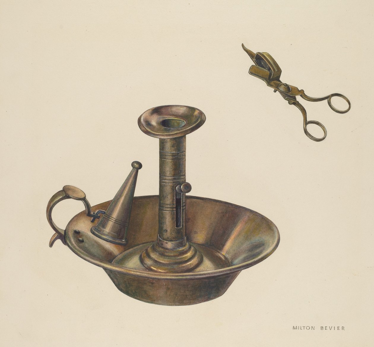 Gyertyatartó alkotó: Milton Bevier