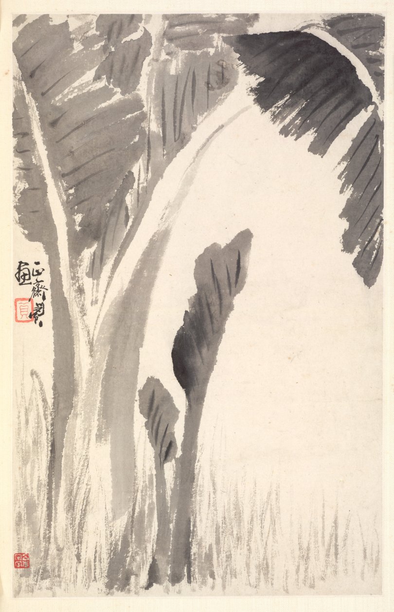 Banánnövények, 1788. alkotó: Min Zhen