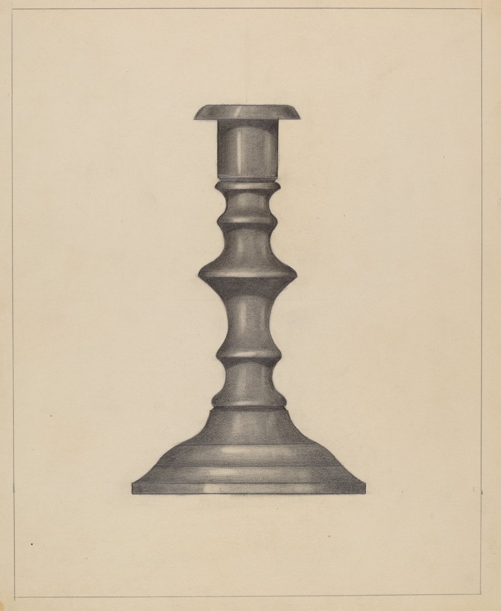Gyertyatartó, c. 1937. alkotó: Mina Lowry