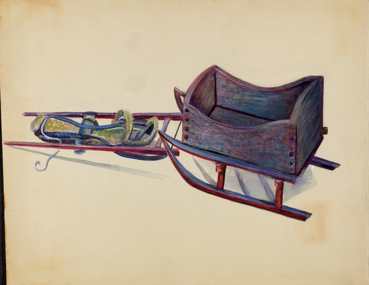 Játékszán, c. 1936. alkotó: Mina Lowry