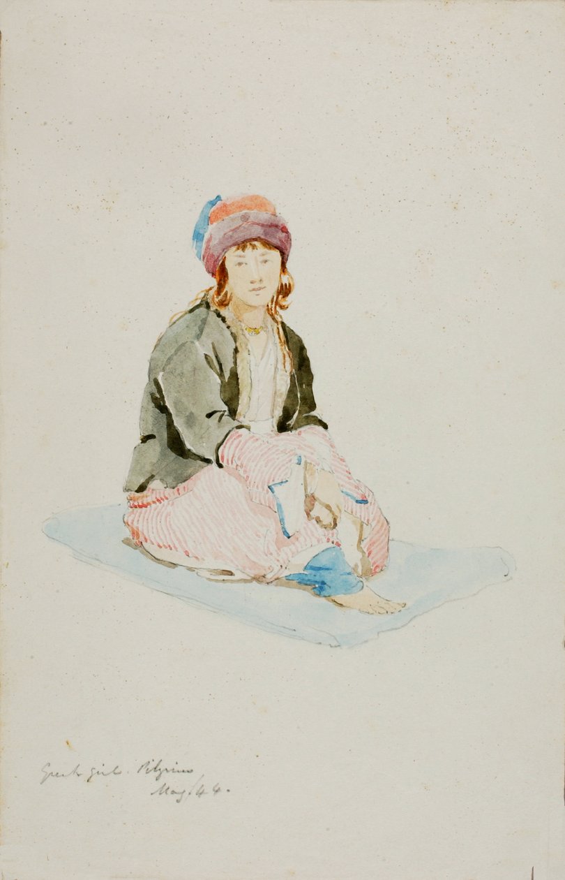 Görög zarándoklány, 1844. alkotó: Miner Kilbourne Kellogg