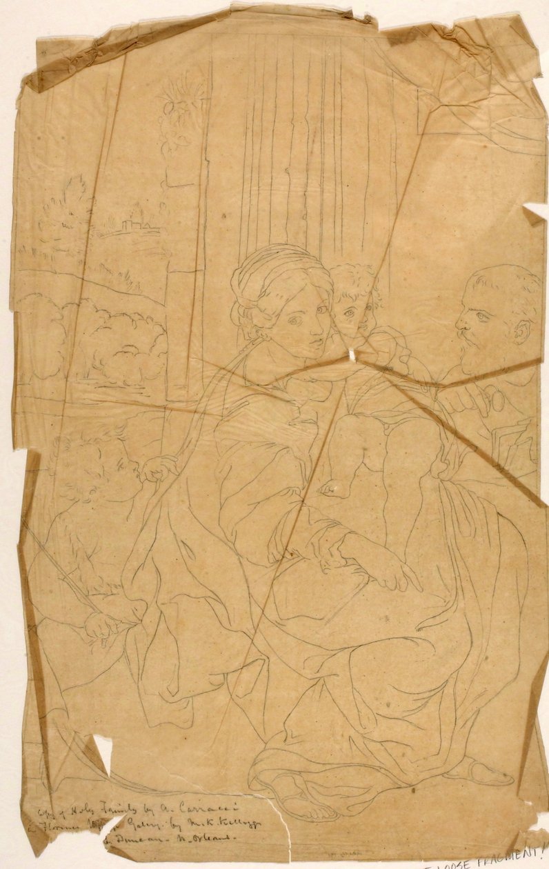 Szent család (Annibale Caracci után) alkotó: Miner Kilbourne Kellogg