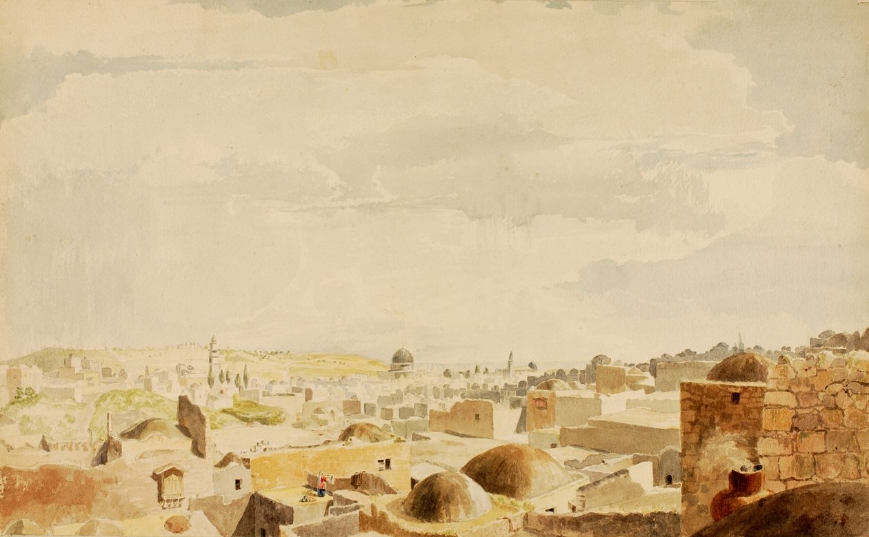Jeruzsálem, Izrael, 1844. alkotó: Miner Kilbourne Kellogg
