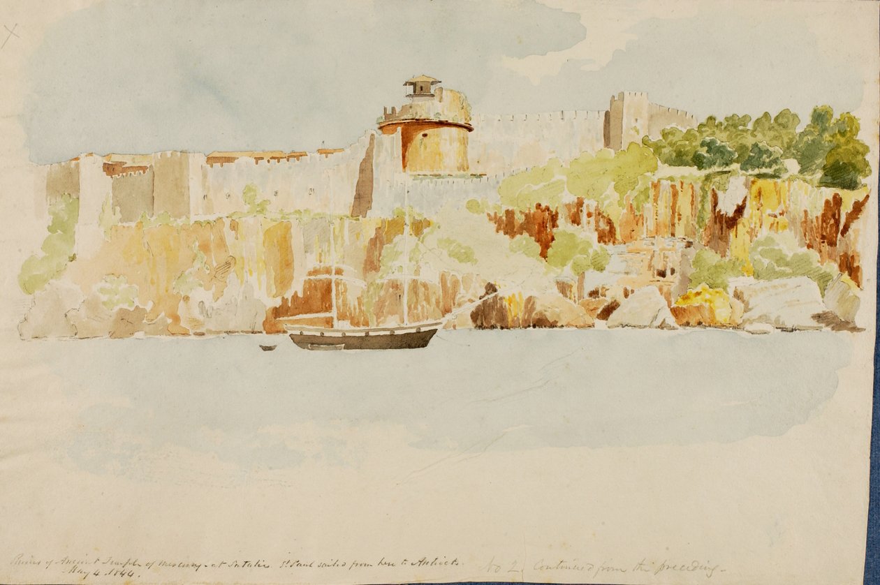 Merkúr temploma, 1844. alkotó: Miner Kilbourne Kellogg