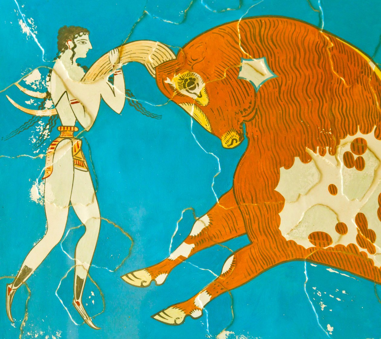Friss toreador, Knosszosz, Kréta Kréta 1550-1450 e.e. alkotó: Minoan