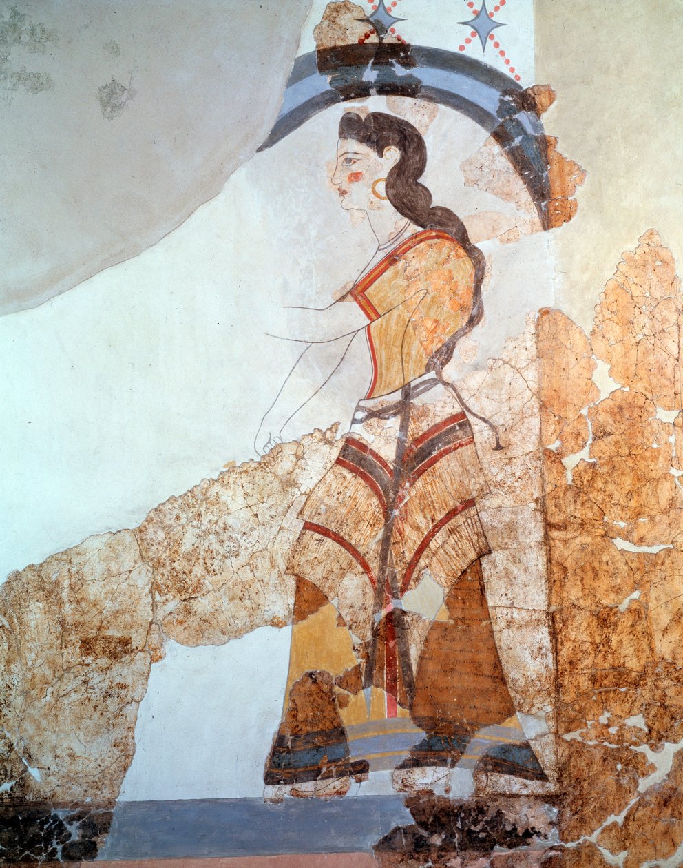 Női alak (freskó alkotó: Minoan
