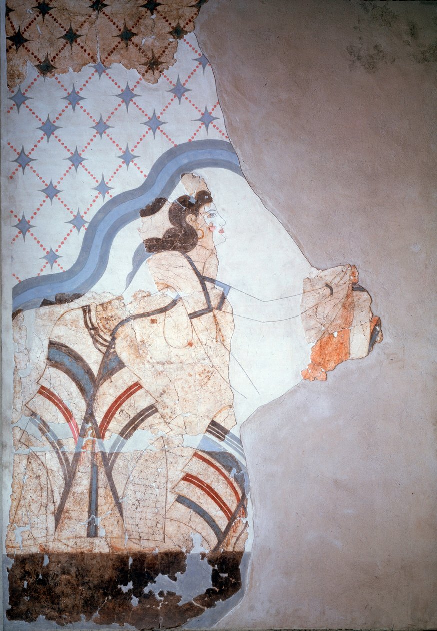Női alak (freskó alkotó: Minoan