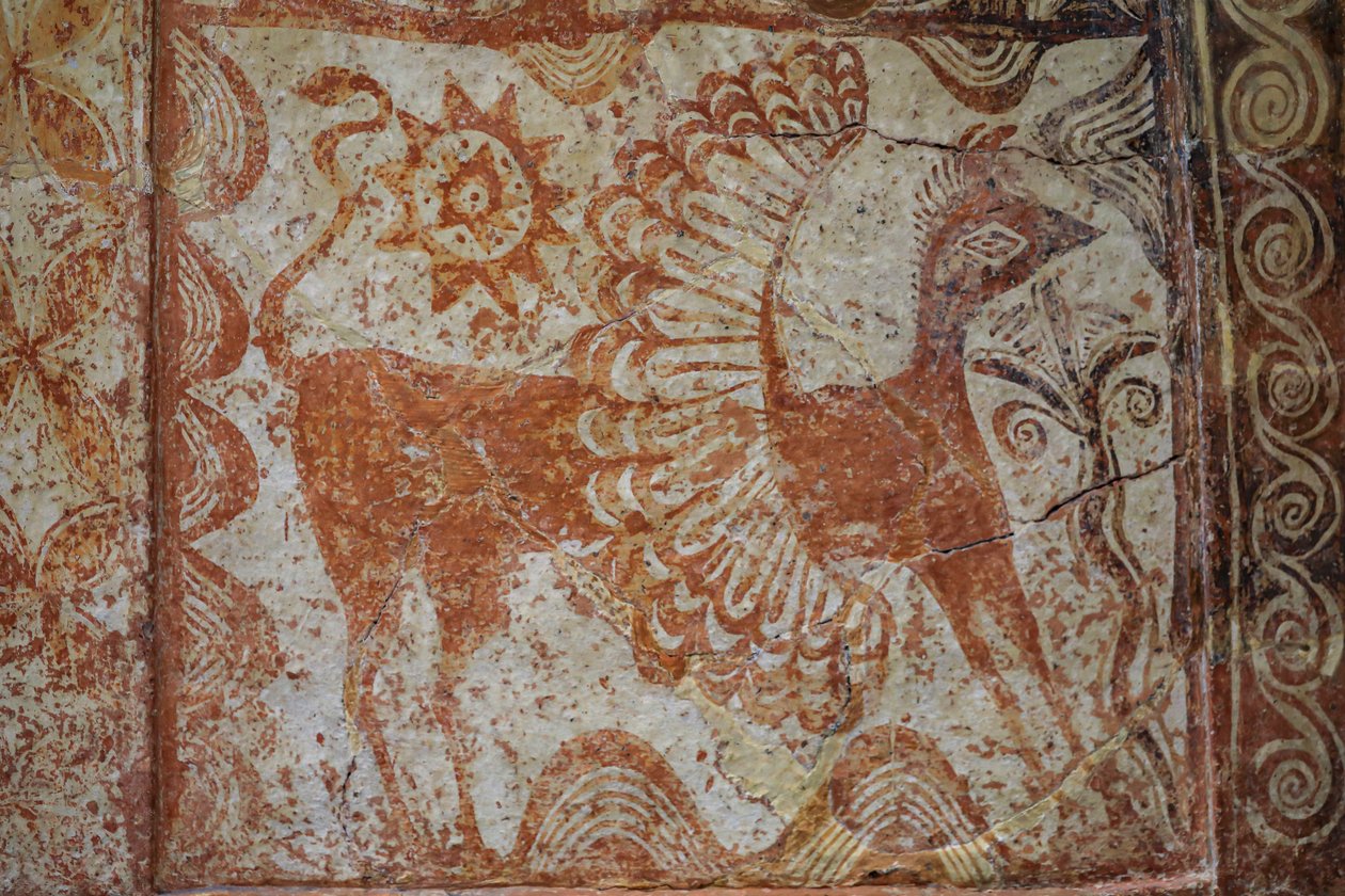 Mellkas larnax nyeregtetővel. Kr.e. 1370-1300 alkotó: Minoan