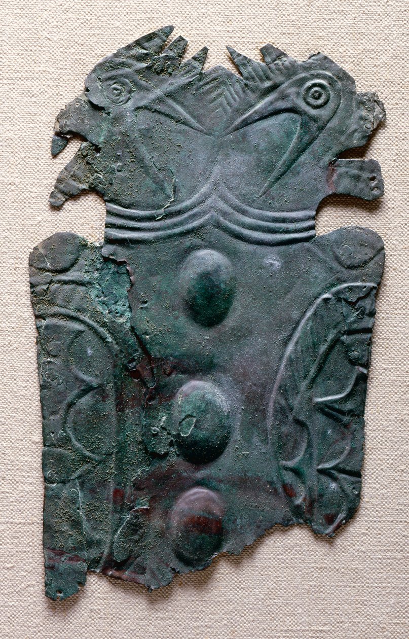 Wulfing lemez, Missouri, 1200-1400 (réz) alkotó: Mississippian culture
