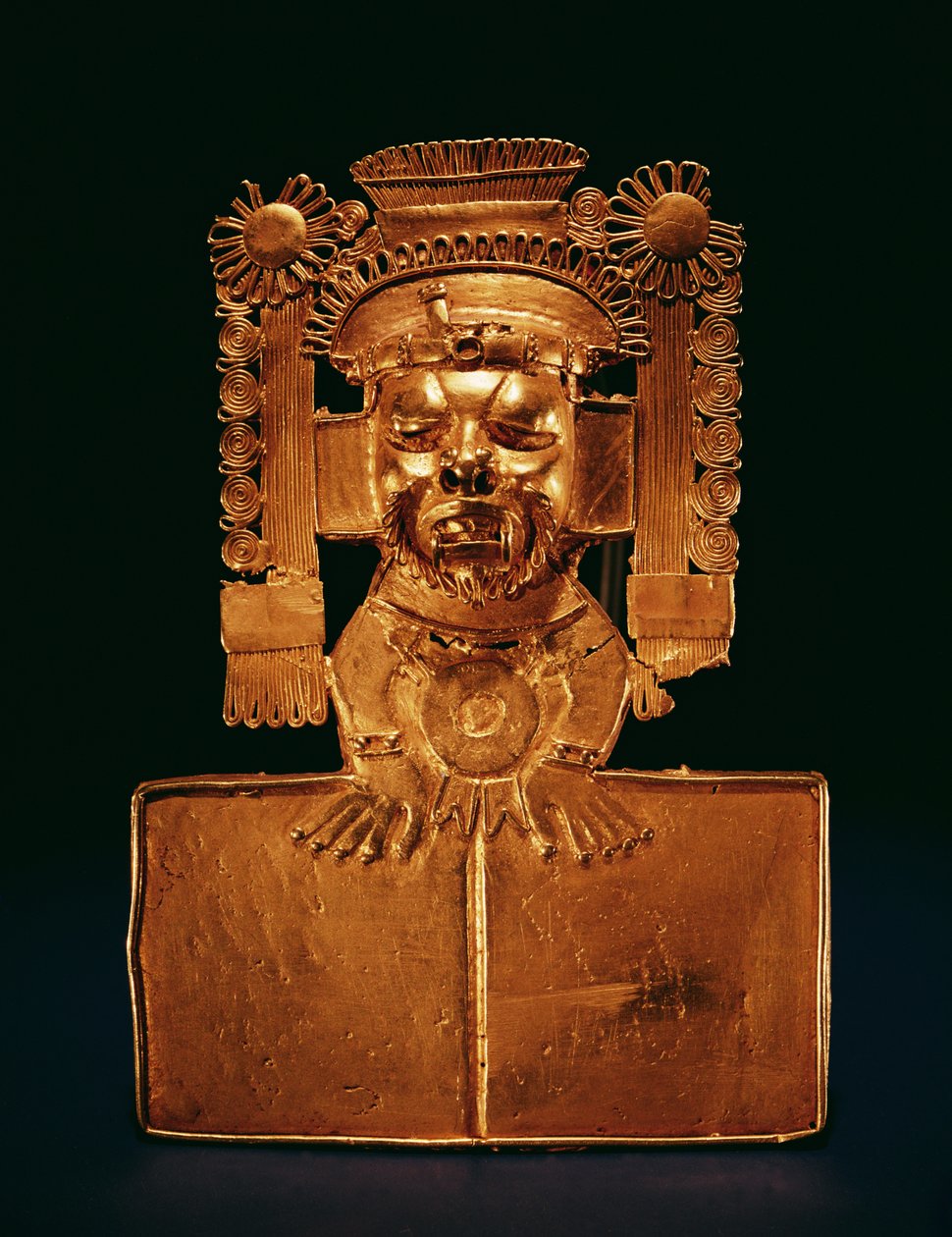 Pectoral of the god Xipe Totec (gold) alkotó: Mixtec