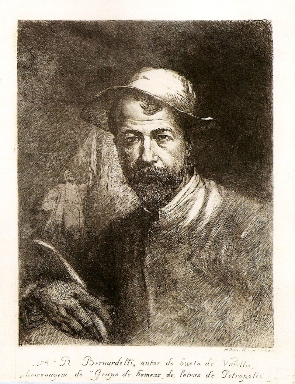 Rodolpho Bernardelli arcképe alkotó: Modesto Brocos