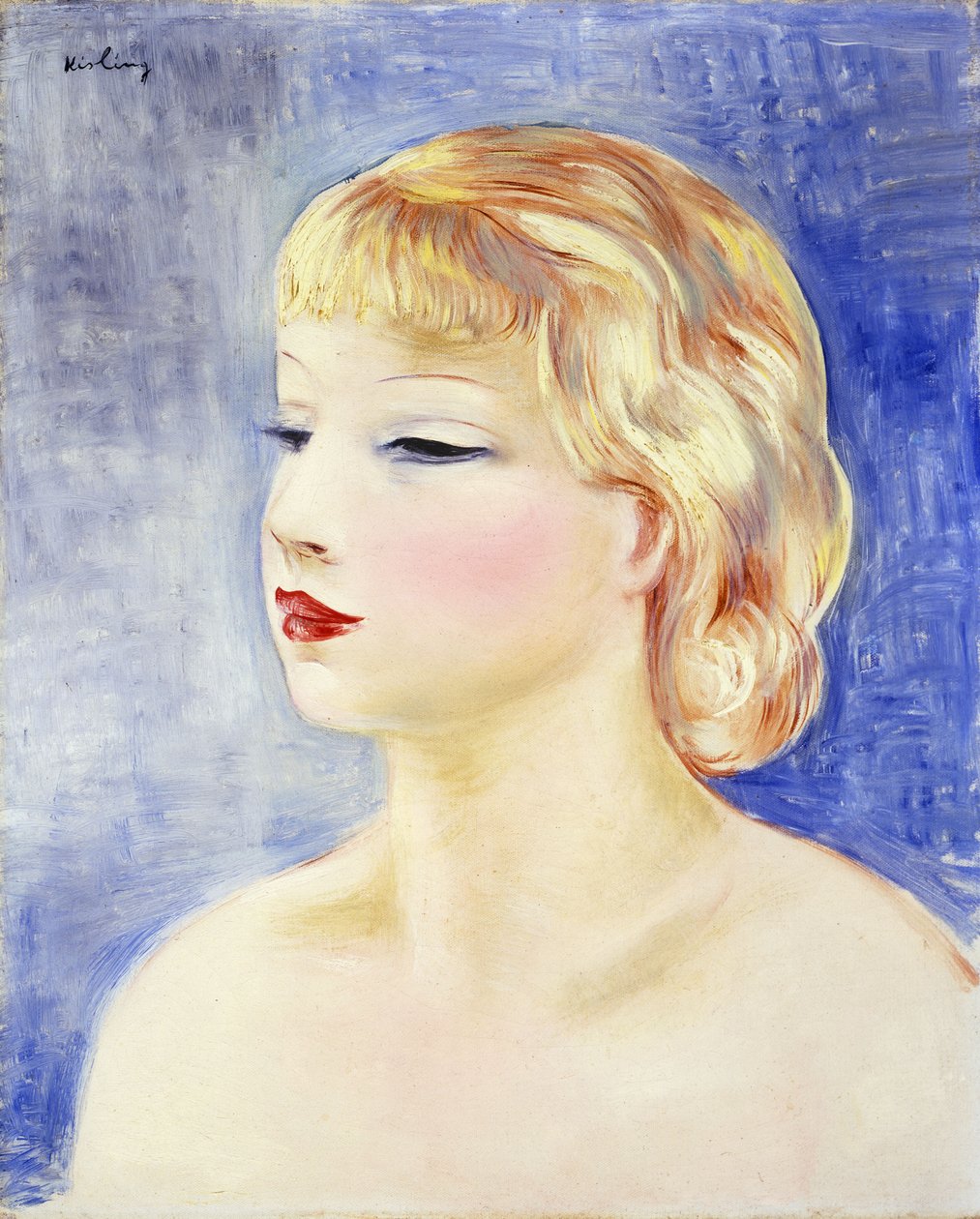 Szőke nő; Femme Blonde alkotó: Moise Kisling