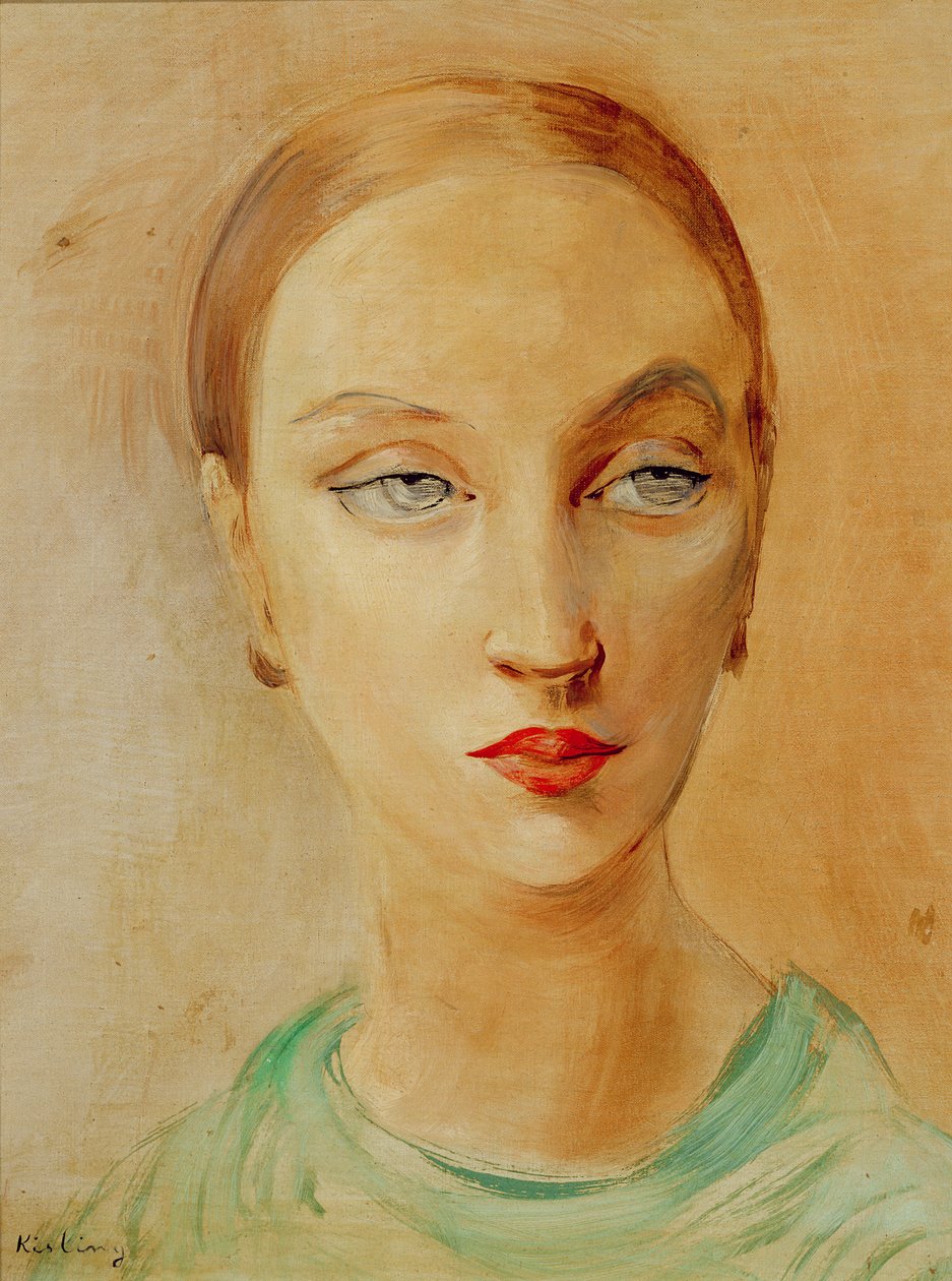 Egy nő feje alkotó: Moise Kisling