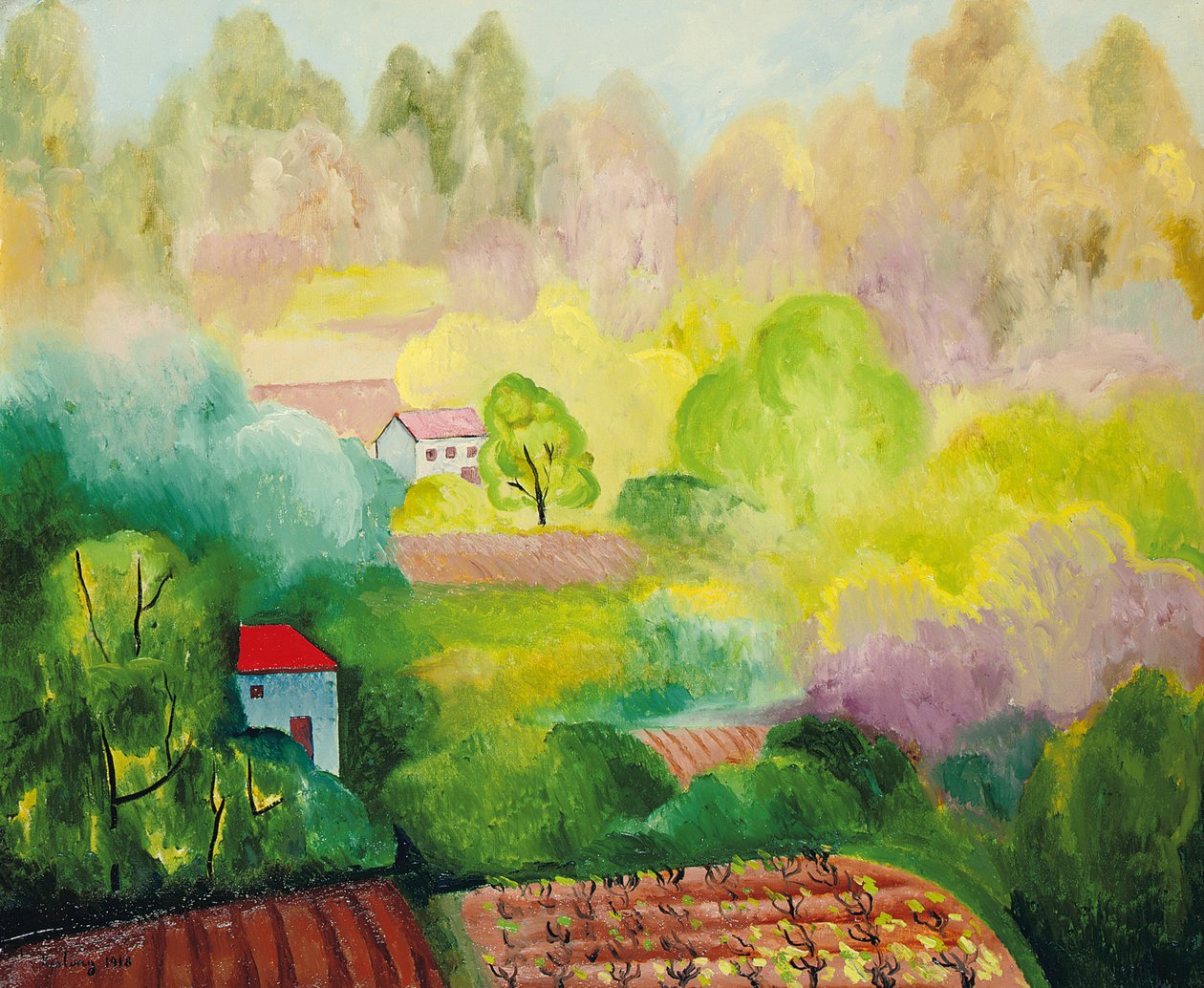 Saint Tropez-i táj alkotó: Moise Kisling