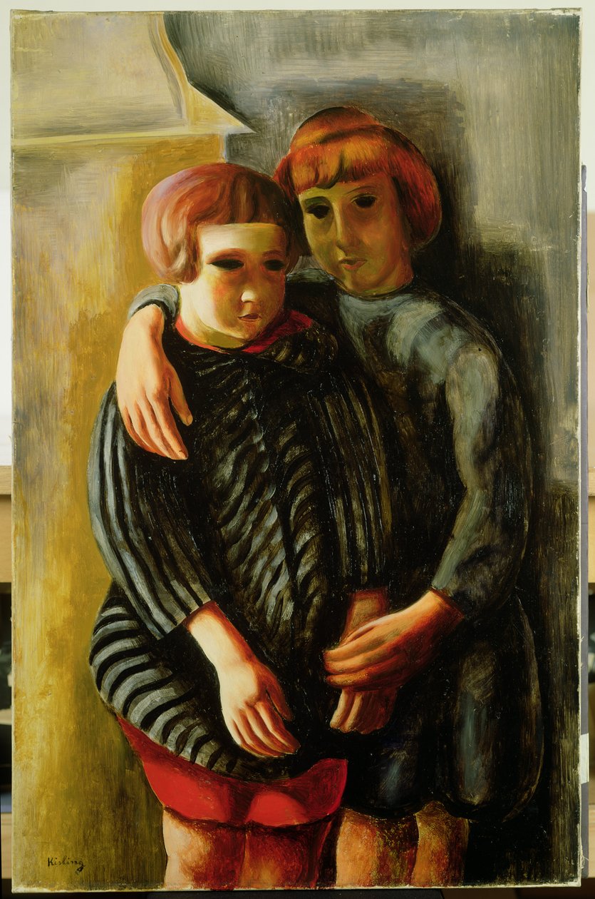Két gyermek (olaj, vászon) alkotó: Moise Kisling
