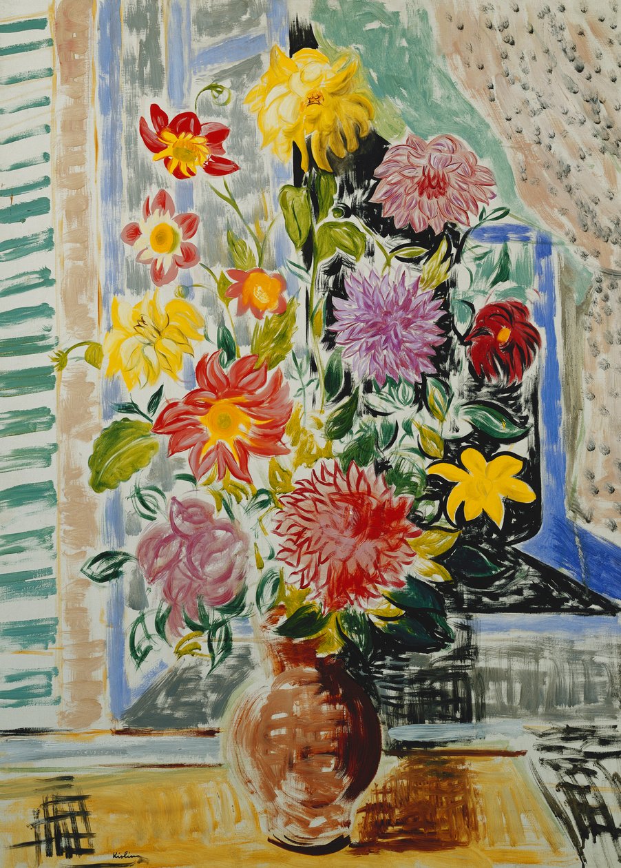 Virágváza; Vase de Fleurs alkotó: Moise Kisling