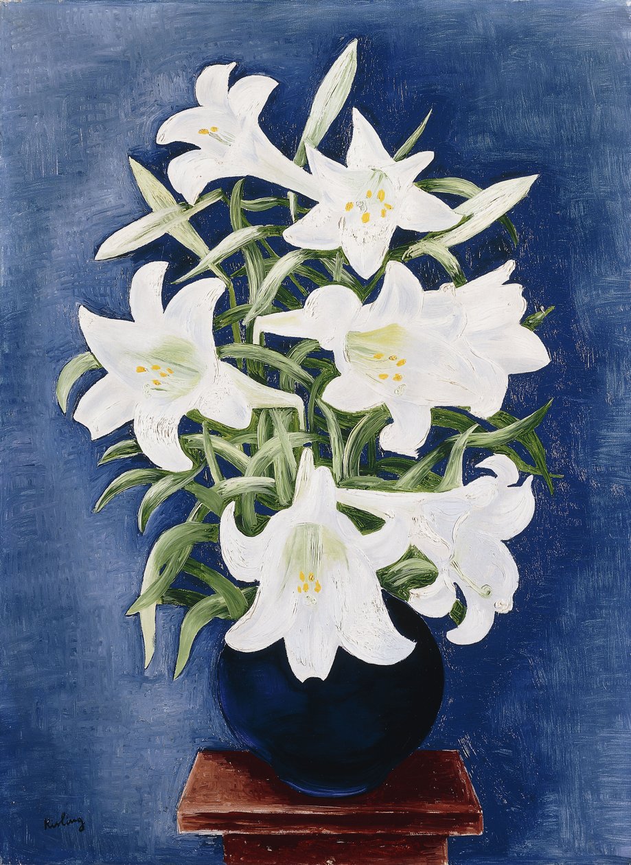 Liliom váza; Vase de Lys alkotó: Moise Kisling