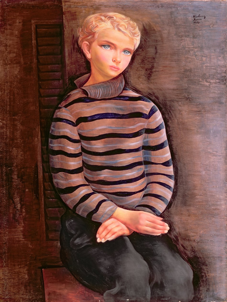 Fiatal szőke fiú alkotó: Moise Kisling