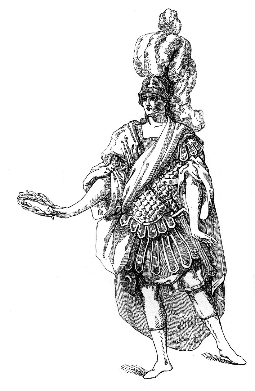 A Francia Színház jelmeze, 1885. alkotó: Moreau